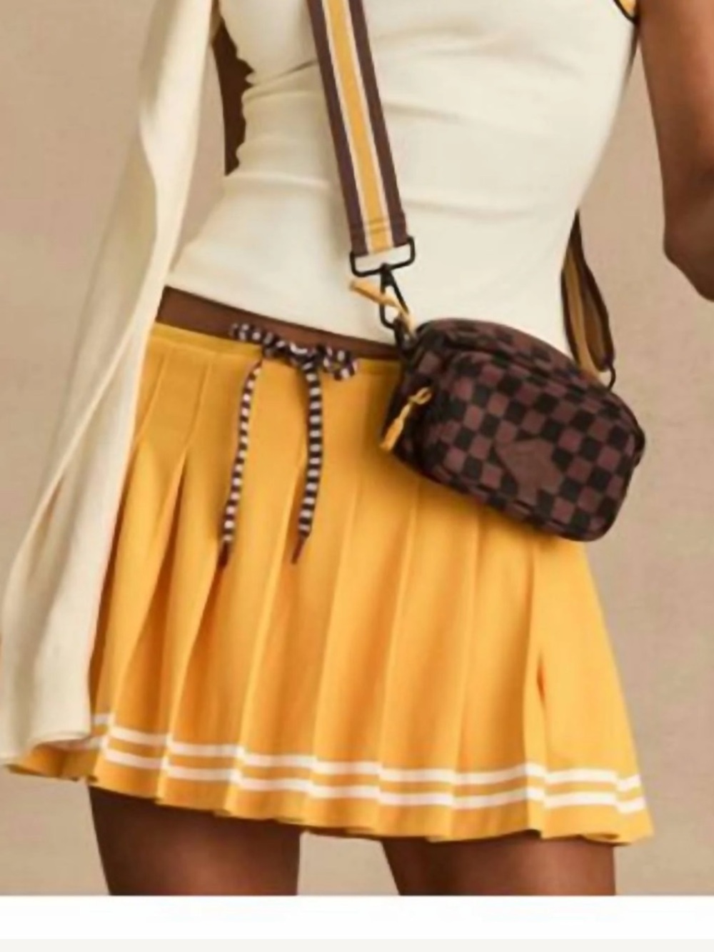 The Upside Prix Quinny Pleated Mini Skirt size medium